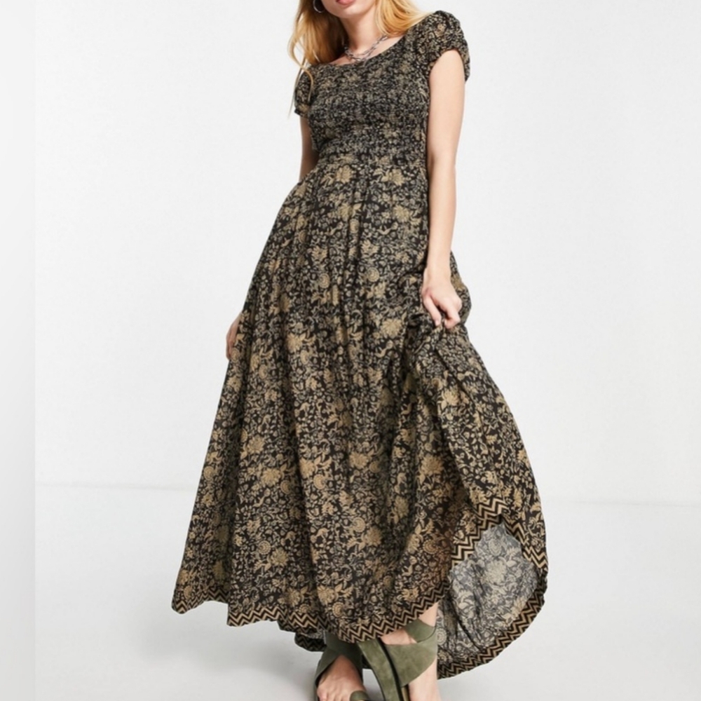 🌸 NWT Free People Ultraviolet Maxi Dress size XS